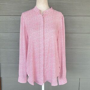 LOFT Long Sleeve Button Down Blouse